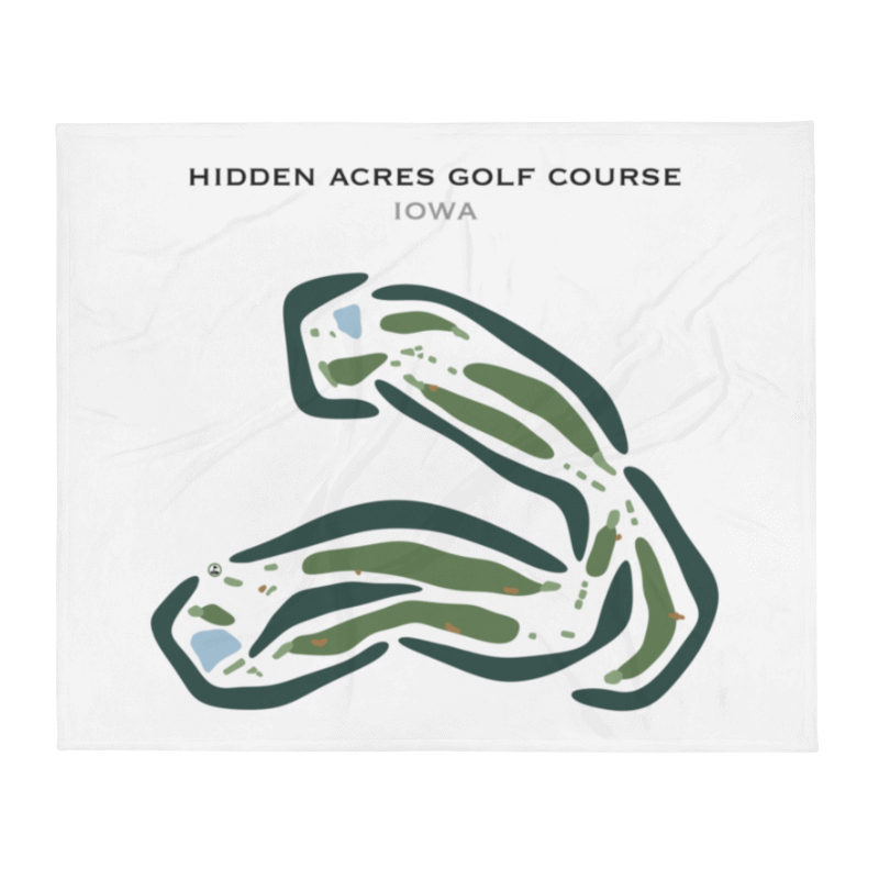 Hidden Acres Golf Course, Iowa - Printed Golf Courses