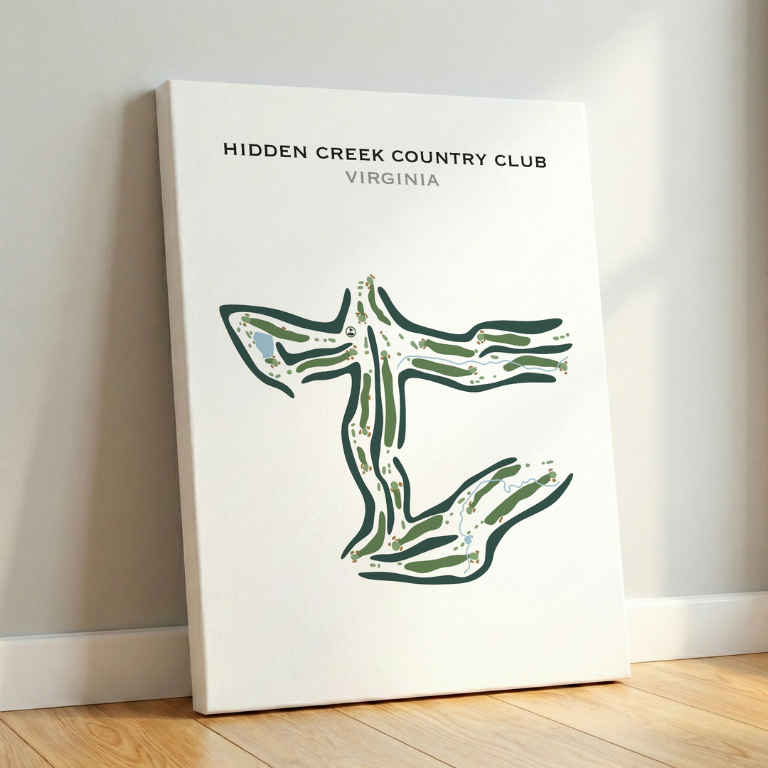 Hidden Creek Country Club, Virginia - Printed Golf Course