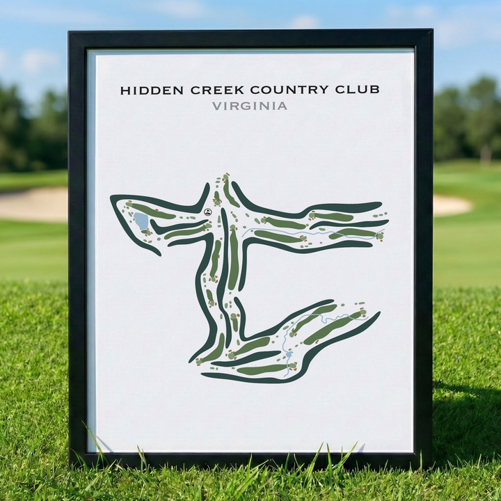 Hidden Creek Country Club, Virginia - Printed Golf Course