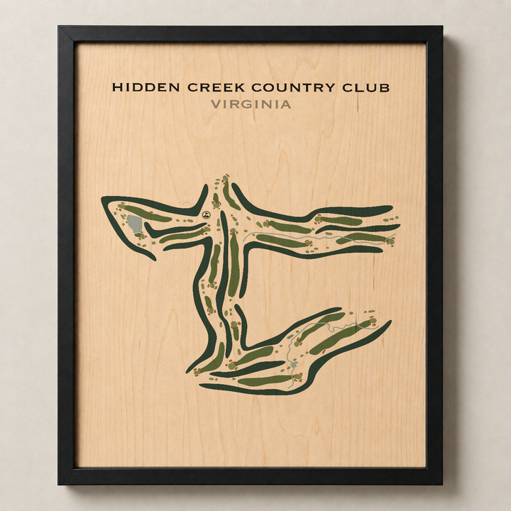 Hidden Creek Country Club, Virginia - Printed Golf Course