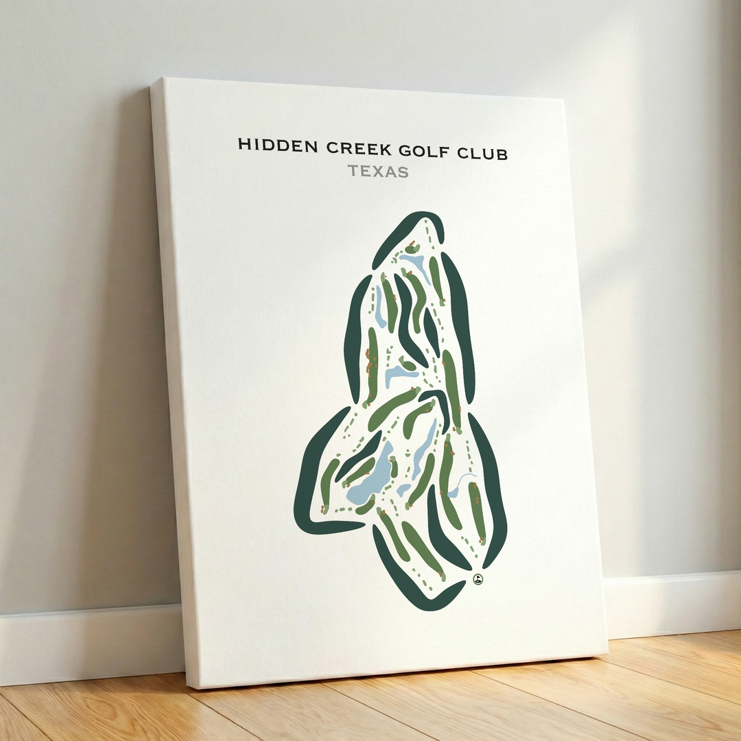 Hidden Creek Golf Club, Texas - Printed Golf Courses
