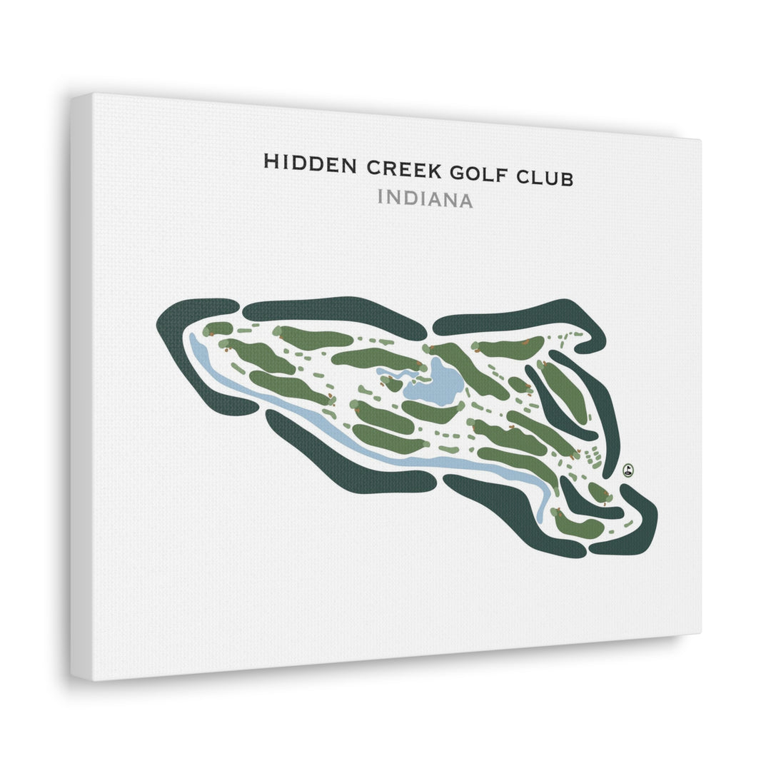 Hidden Creek Golf Club, Indiana - Printed Golf Courses