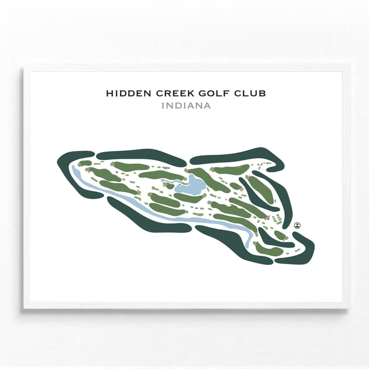 Hidden Creek Golf Club, Indiana - Printed Golf Courses