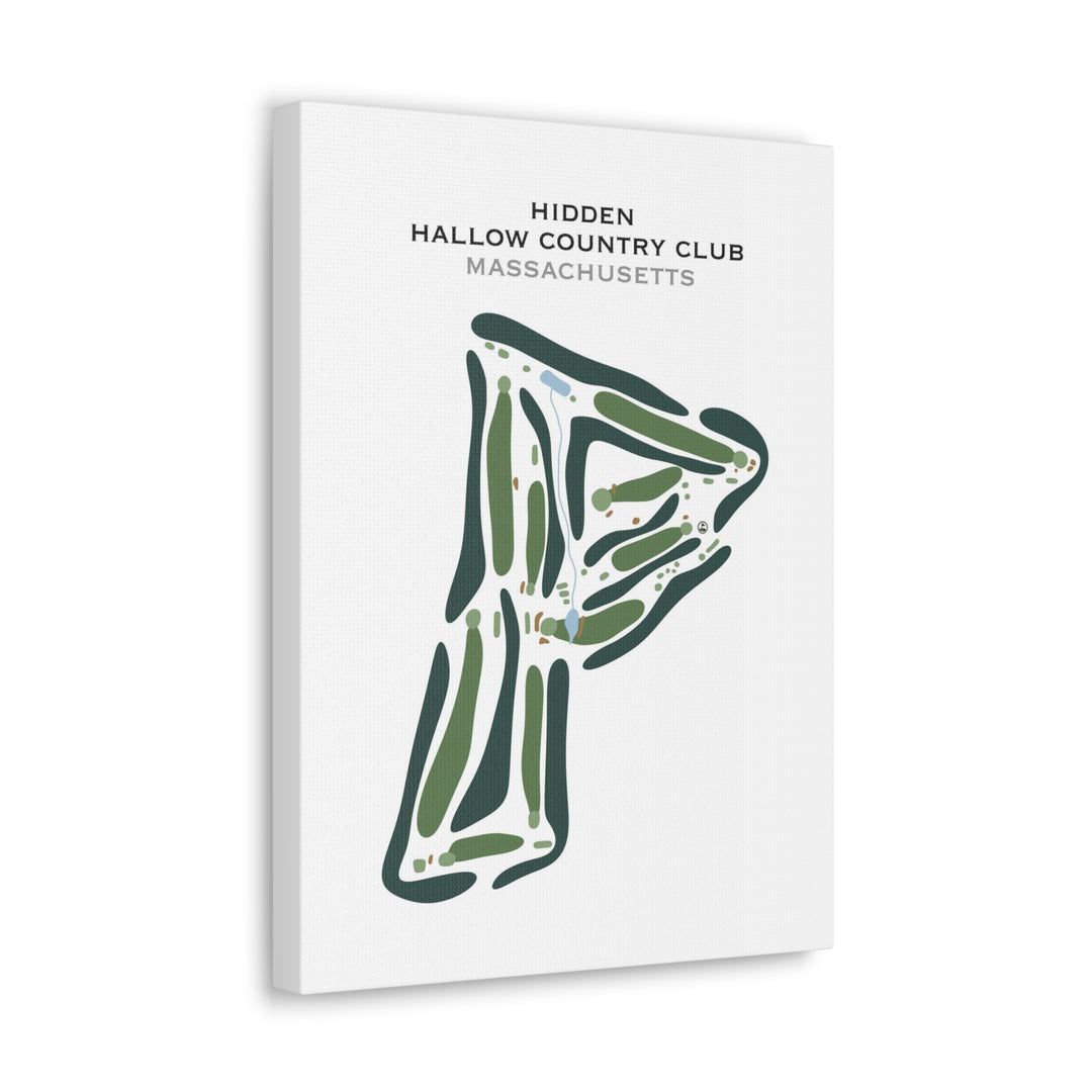 Hidden Hollow Country Club, Massachusetts - Printed Golf Course