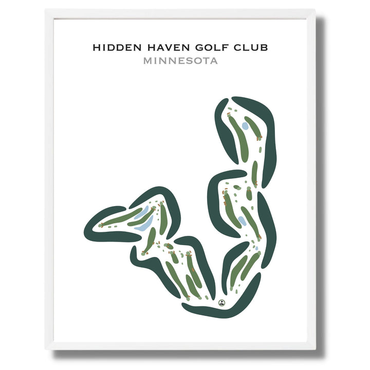 Hidden Haven Golf Club, Minnesota - Printed Golf Courses