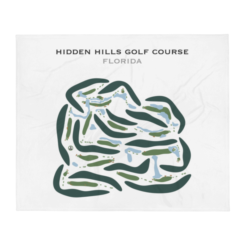 Hidden Hills Golf Course, Florida - Printed Golf Courses