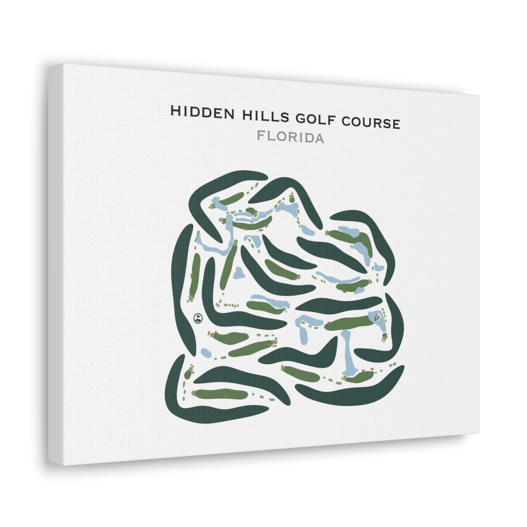 Hidden Hills Golf Course, Florida - Printed Golf Courses