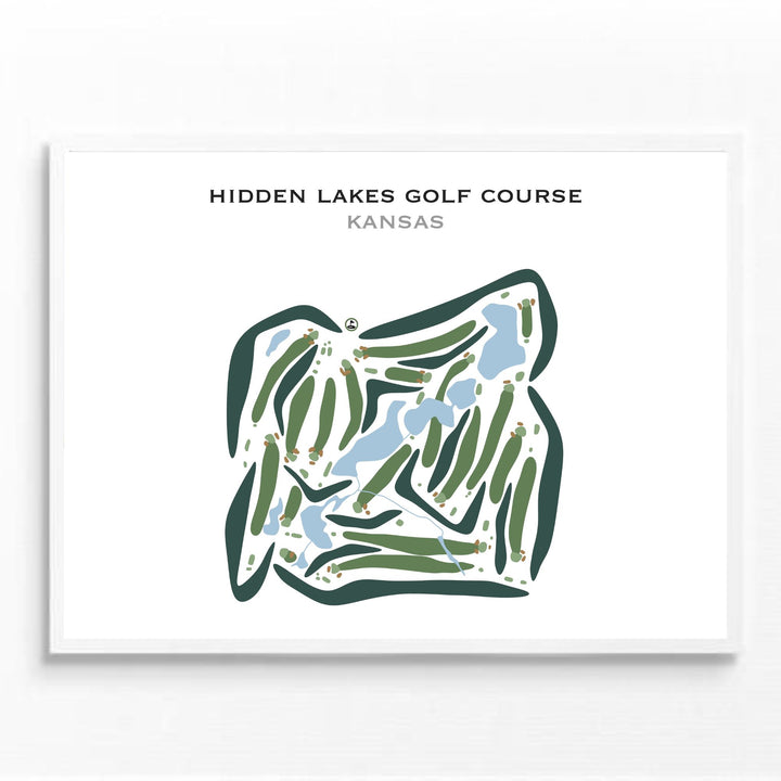 Hidden Lakes Golf Course, Kansas - Printed Golf Courses