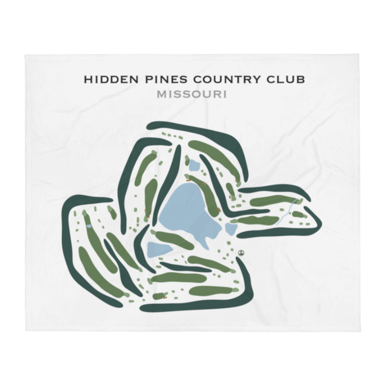 Hidden Pines Country Club, Missouri - Printed Golf Courses