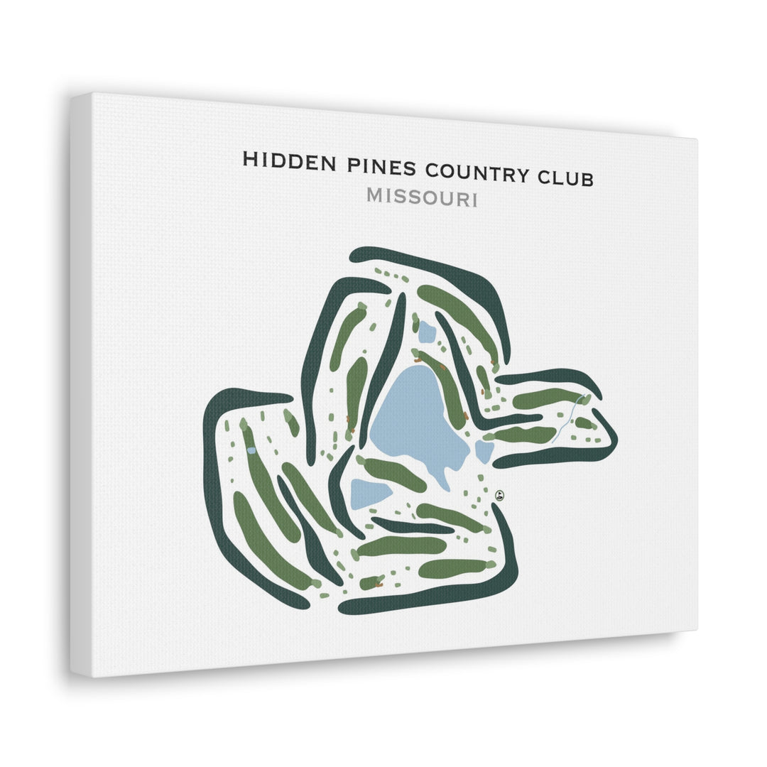 Hidden Pines Country Club, Missouri - Printed Golf Courses