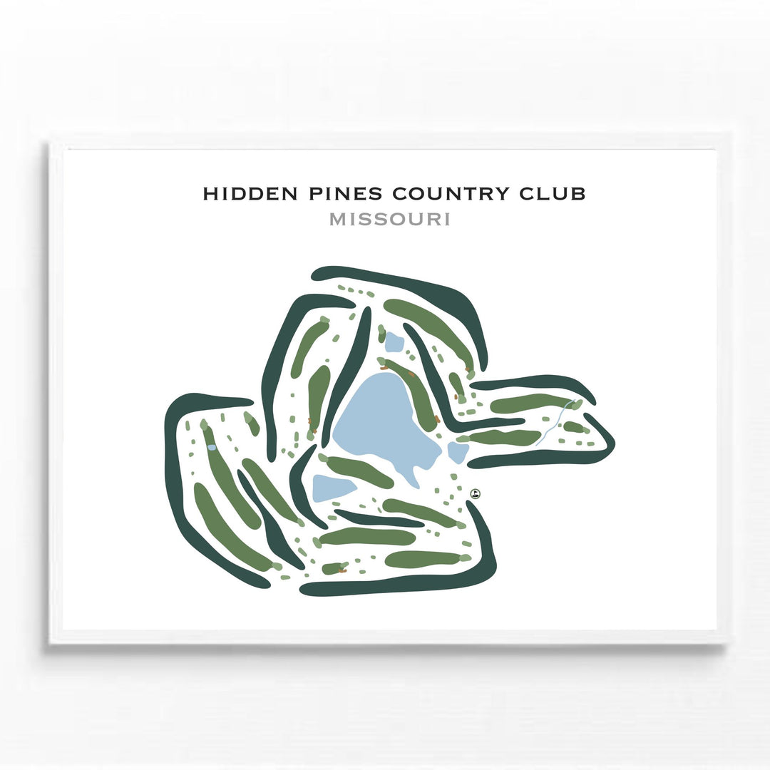 Hidden Pines Country Club, Missouri - Printed Golf Courses