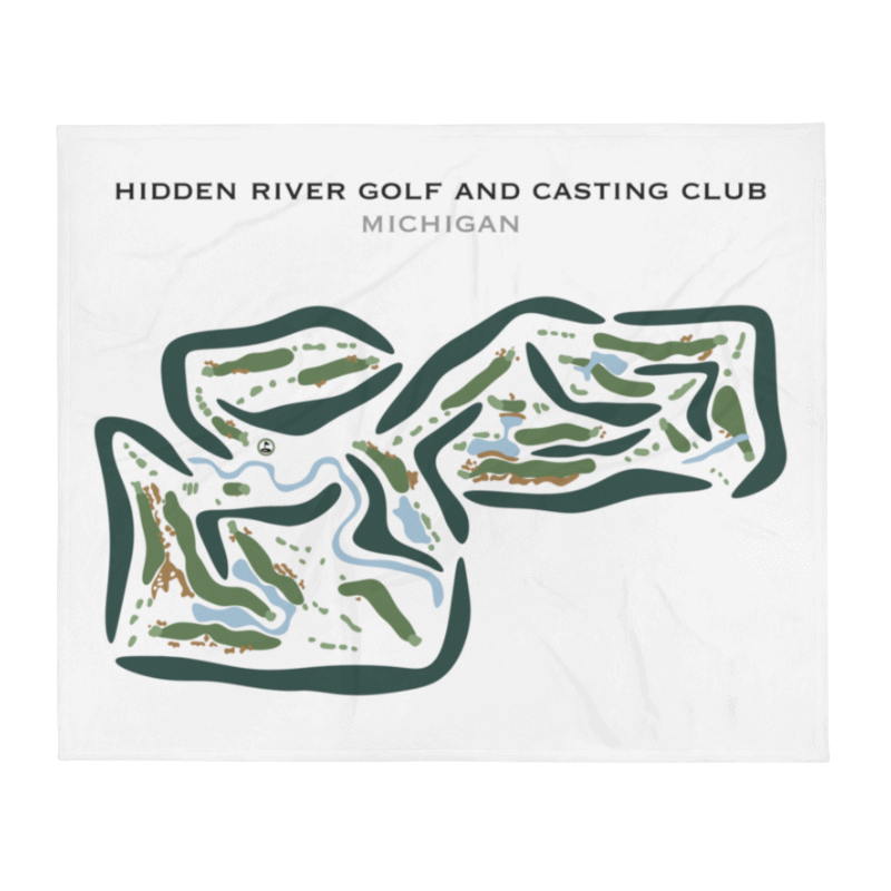 Hidden River Golf & Casting Club, Michigan - Printed Golf Courses