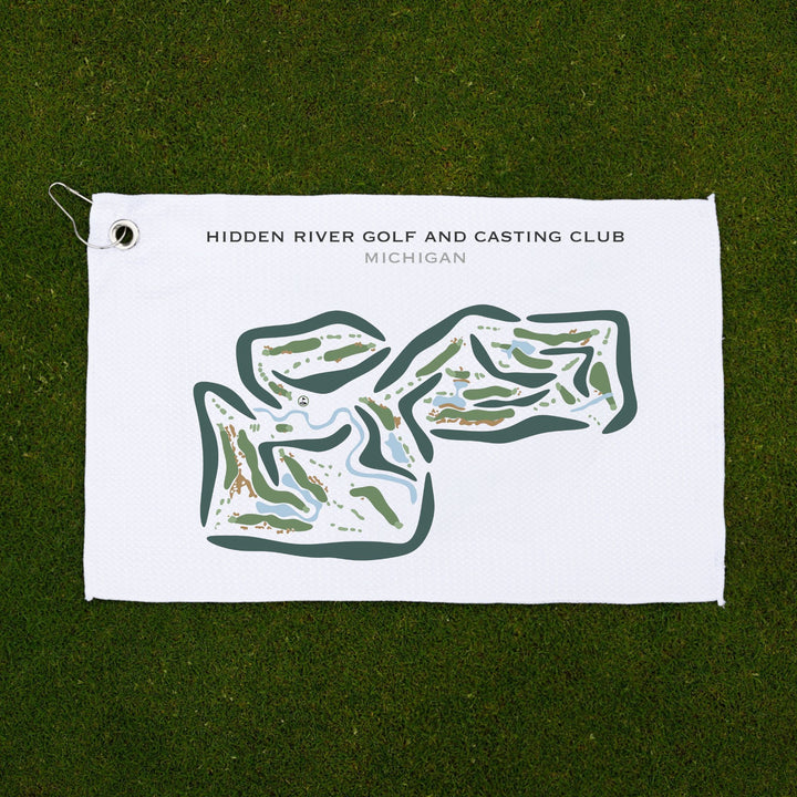 Hidden River Golf & Casting Club, Michigan - Printed Golf Courses