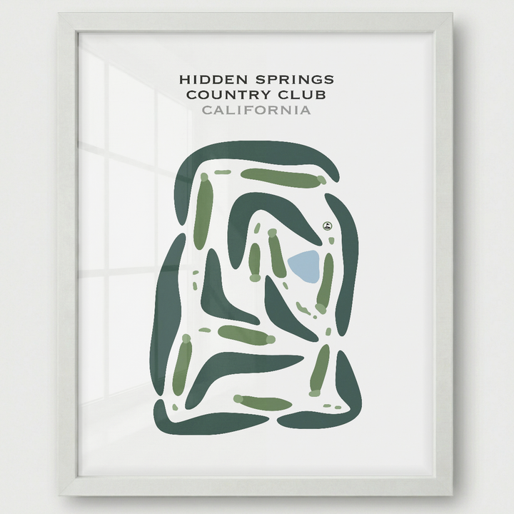 Hidden Springs Country Club, California - Printed Golf Courses