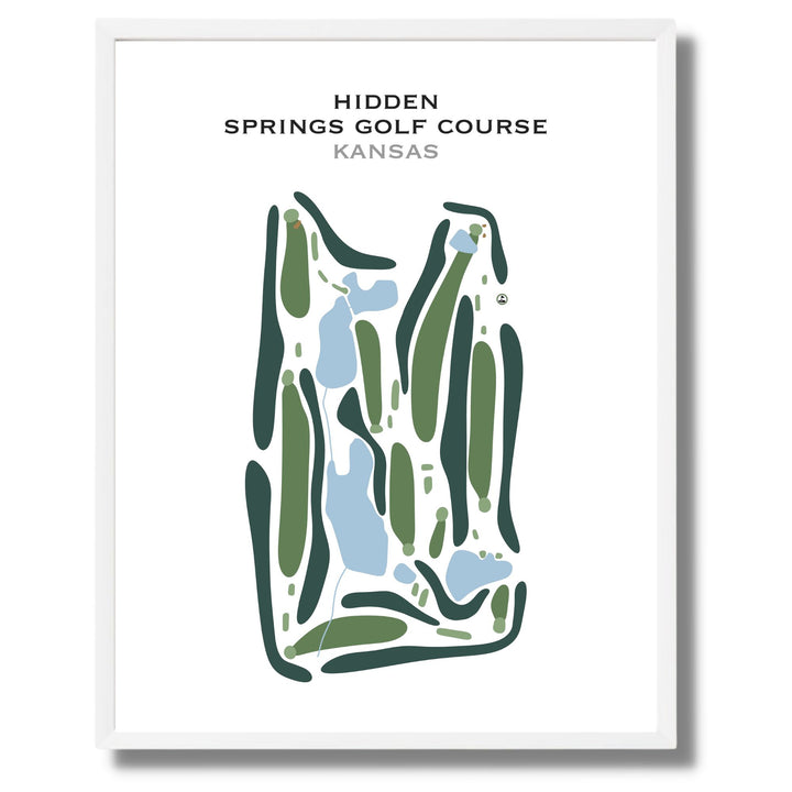 Hidden Springs Golf Course, Kansas - Printed Golf Course