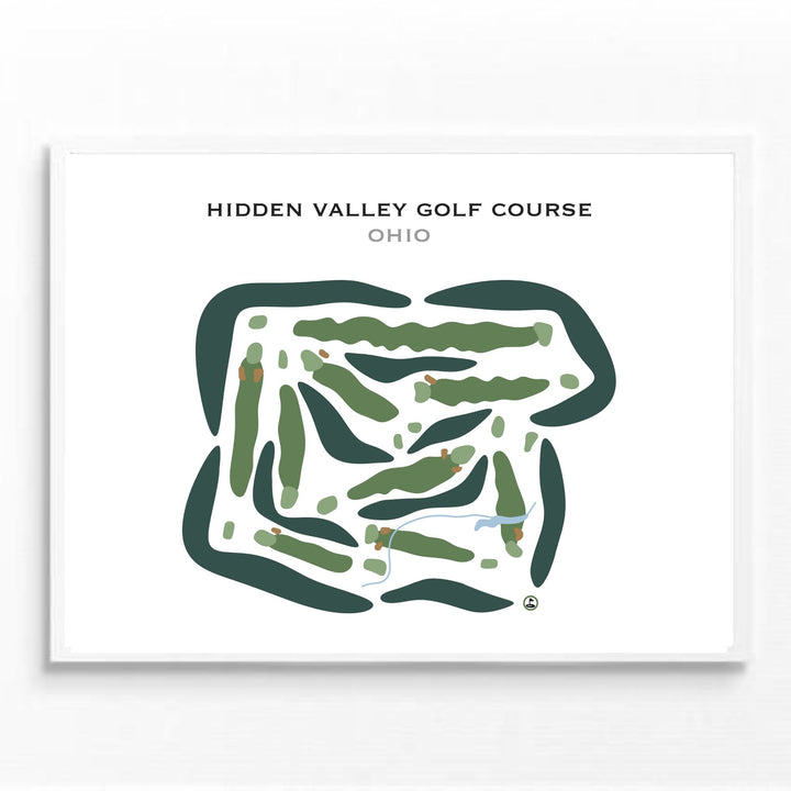 Hidden Valley Golf Course, Ohio - Printed Golf Courses
