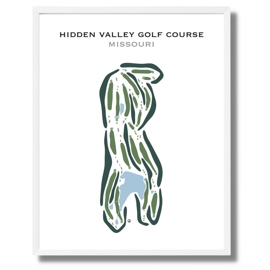 Hidden Valley Golf Course, Missouri - Printed Golf Courses