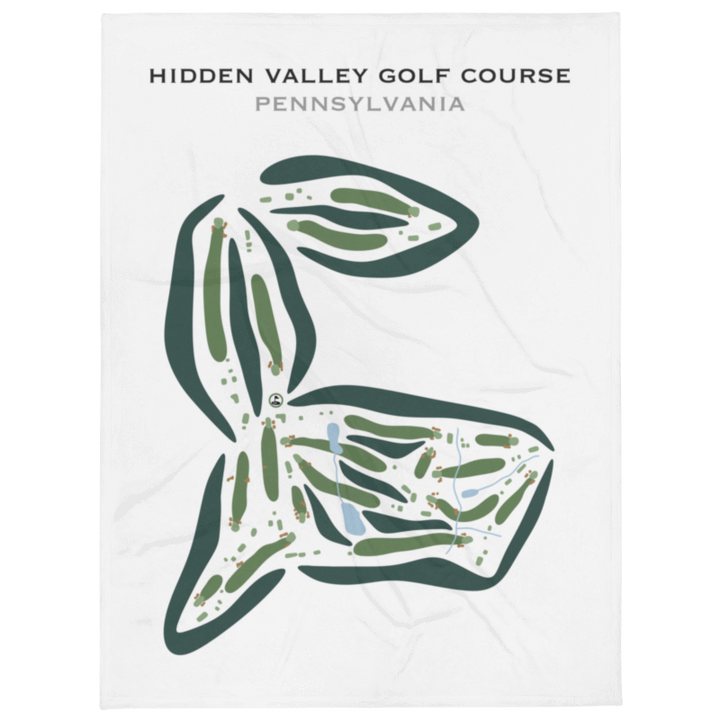 Hidden Valley Golf Course, Pennsylvania - Printed Golf Courses