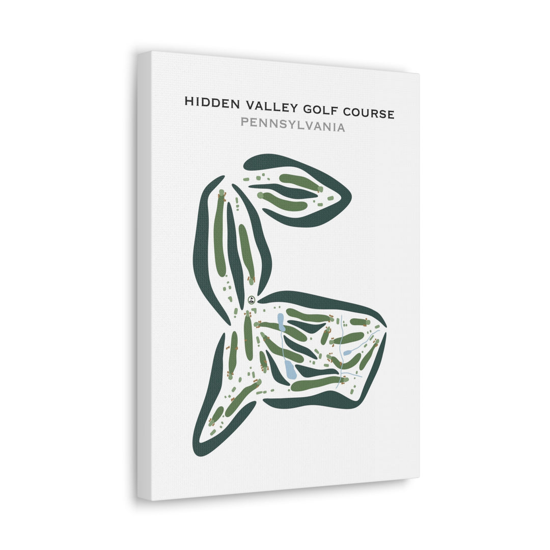 Hidden Valley Golf Course, Pennsylvania - Printed Golf Courses