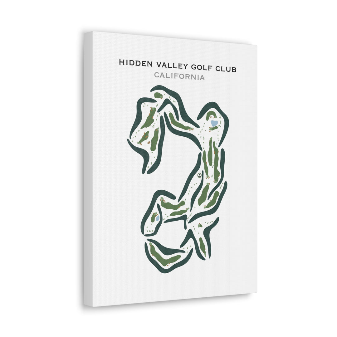 Hidden Valley Golf Club, California - Printed Golf Courses