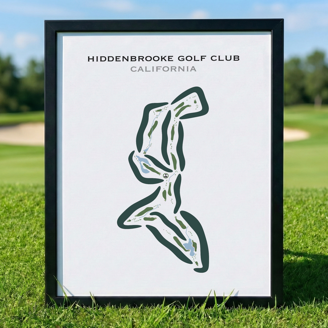 Hiddenbrooke Golf Club, California - Printed Golf Courses