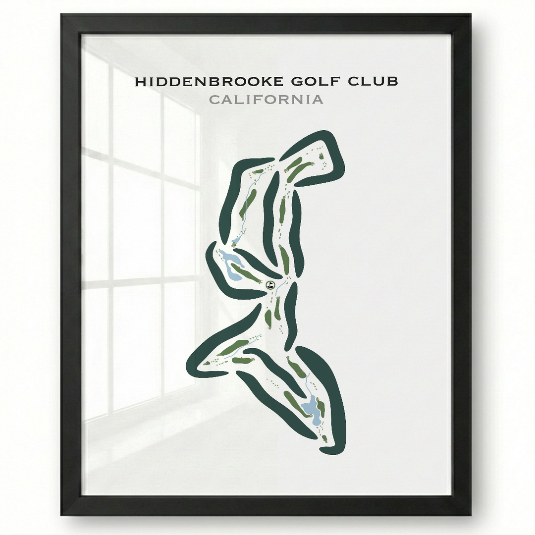 Hiddenbrooke Golf Club, California - Printed Golf Courses