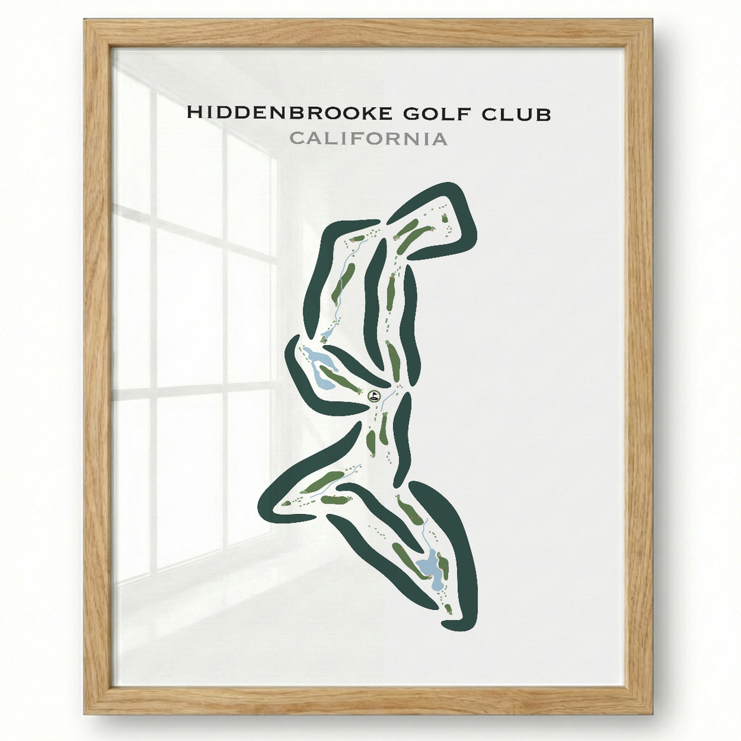 Hiddenbrooke Golf Club, California - Printed Golf Courses