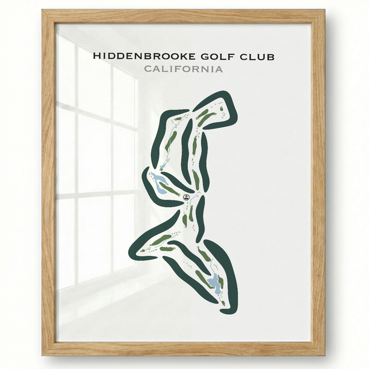 Hiddenbrooke Golf Club, California - Printed Golf Courses