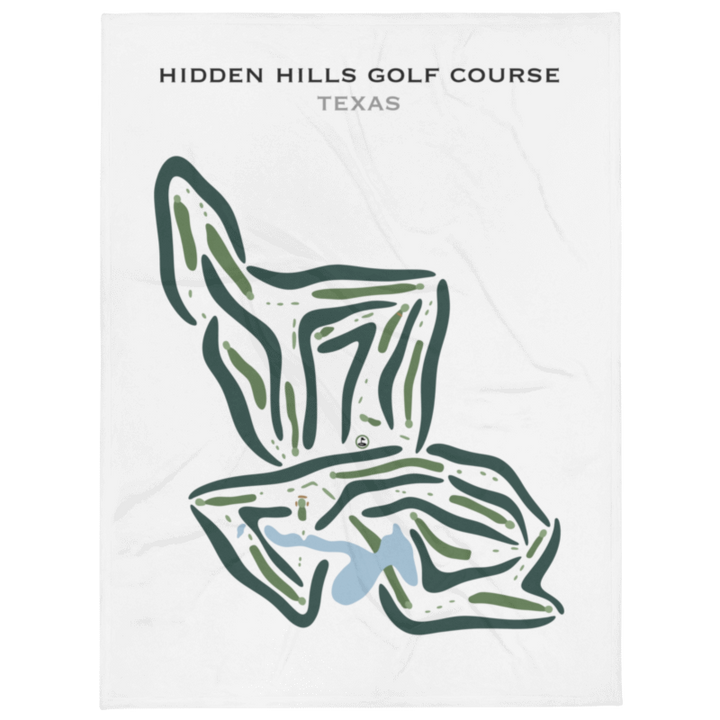 Hidden Hills Golf Course, Texas - Printed Golf Courses