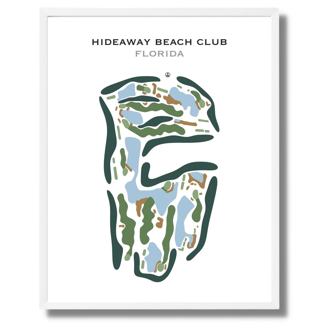 Hideaway Beach Club, Florida - Printed Golf Course