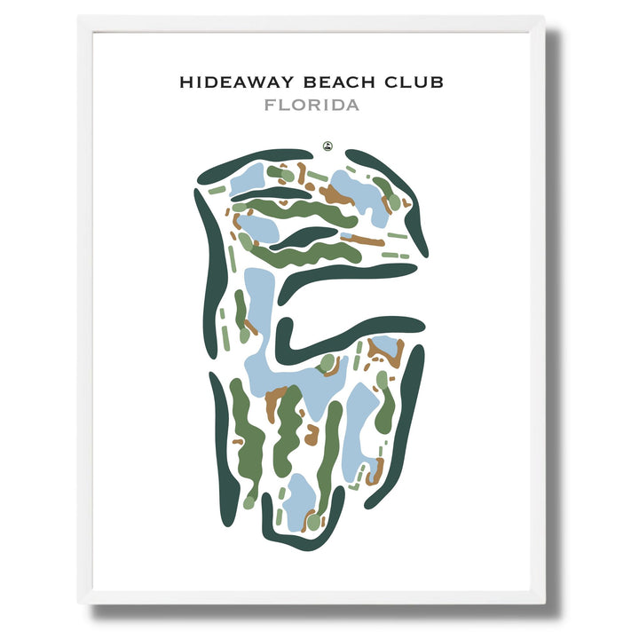 Hideaway Beach Club, Florida - Printed Golf Course