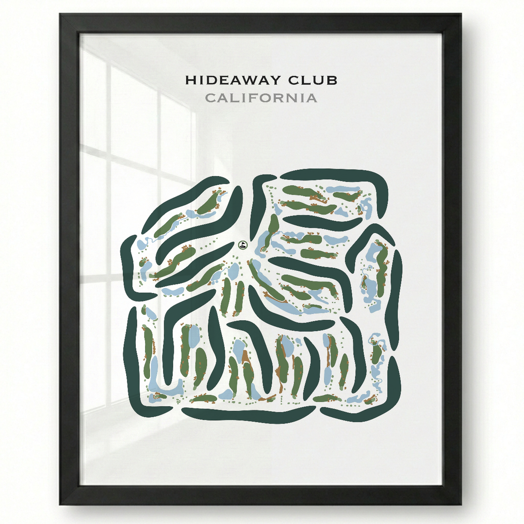 Hideaway Club, California - Printed Golf Courses