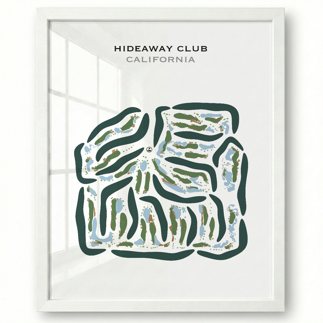Hideaway Club, California - Printed Golf Courses