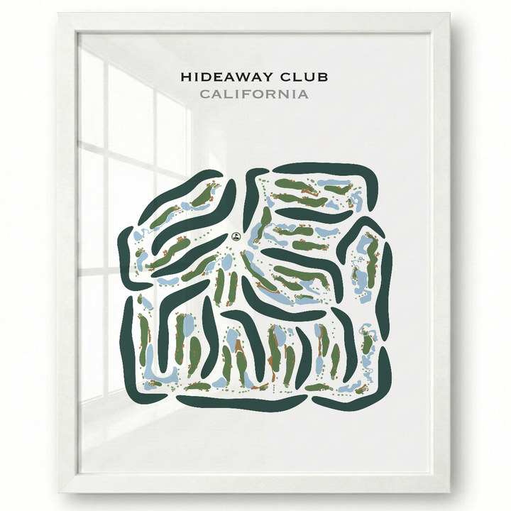 Hideaway Club, California - Printed Golf Courses