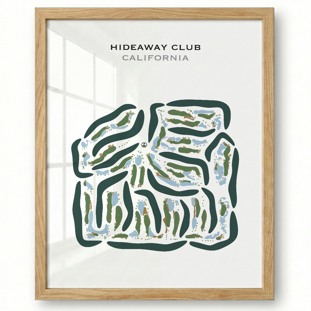 Hideaway Club, California - Printed Golf Courses