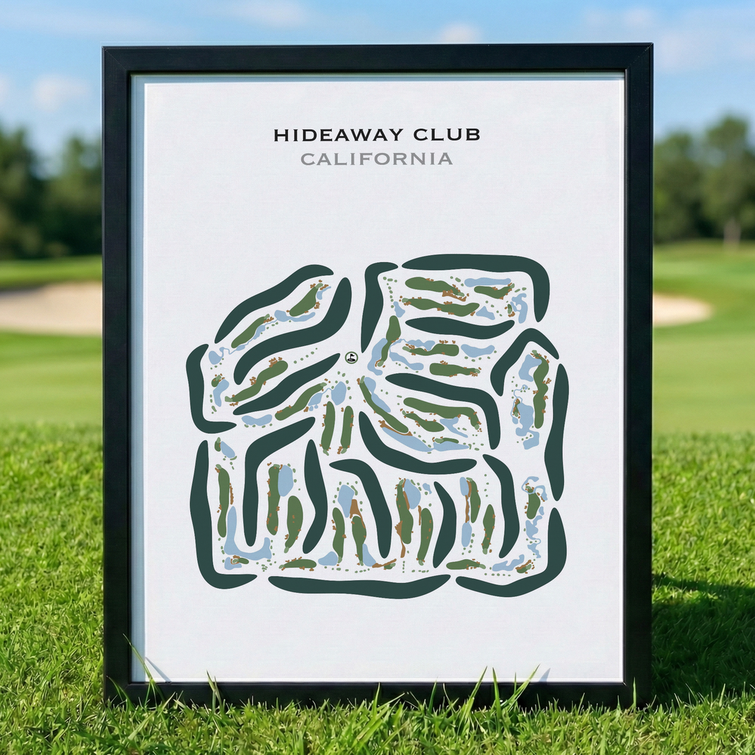 Hideaway Club, California - Printed Golf Courses