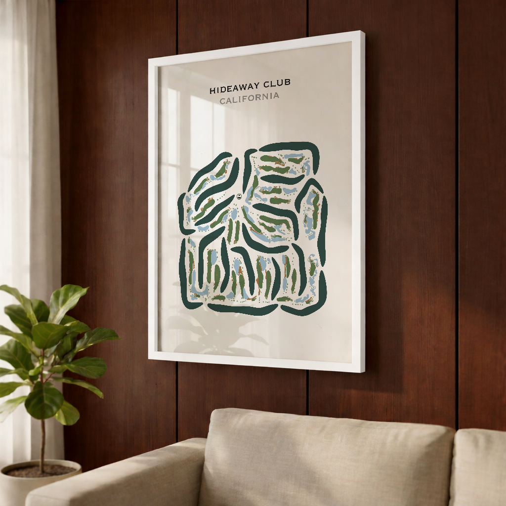 Hideaway Club, California - Printed Golf Courses