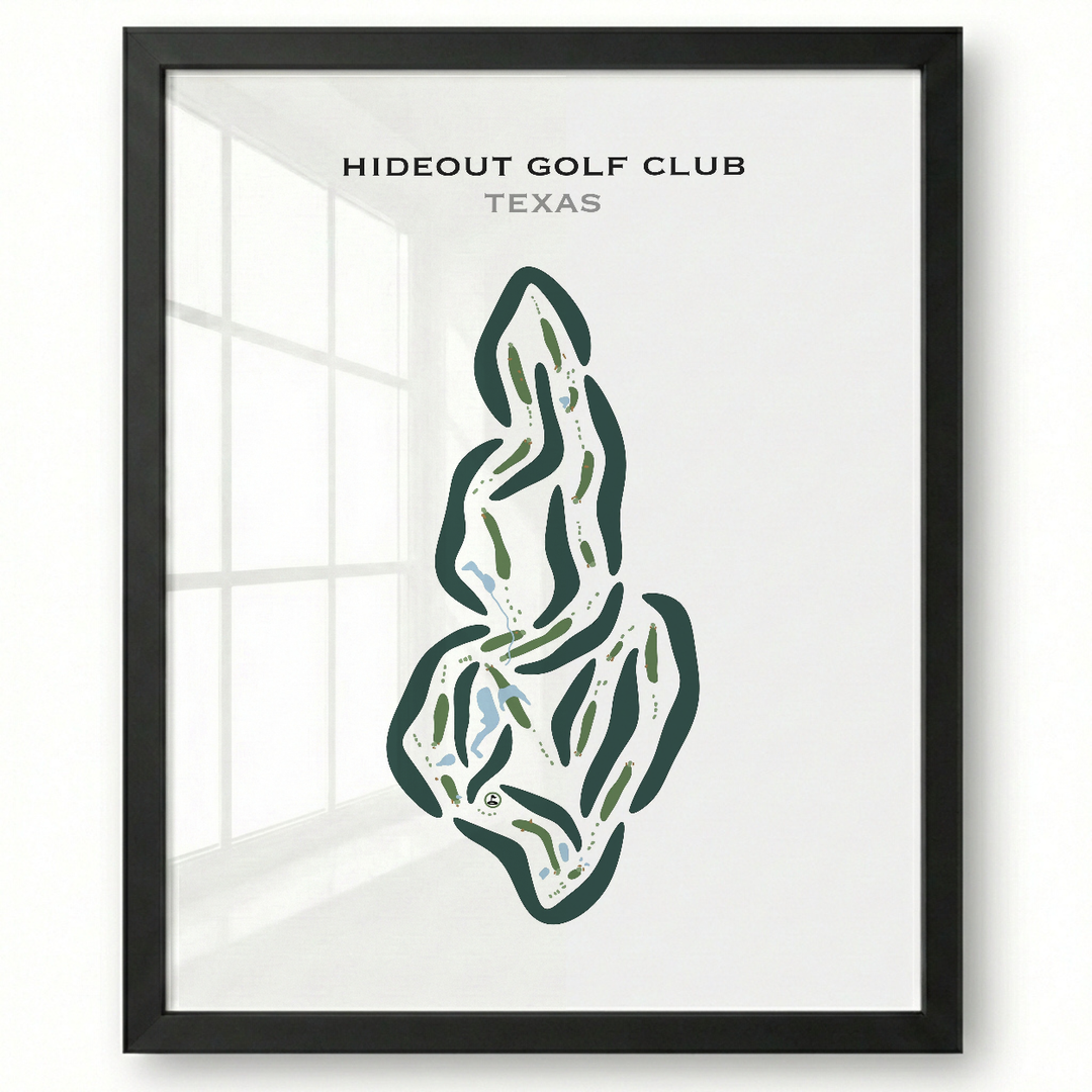 Hideout Golf Club, Texas - Printed Golf Courses
