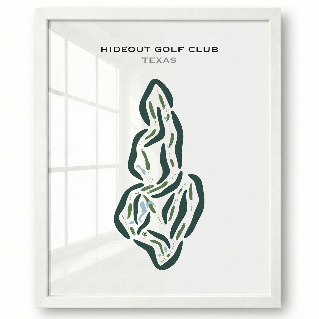 Hideout Golf Club, Texas - Printed Golf Courses