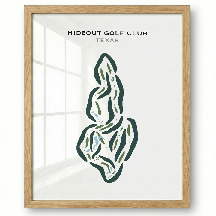 Hideout Golf Club, Texas - Printed Golf Courses
