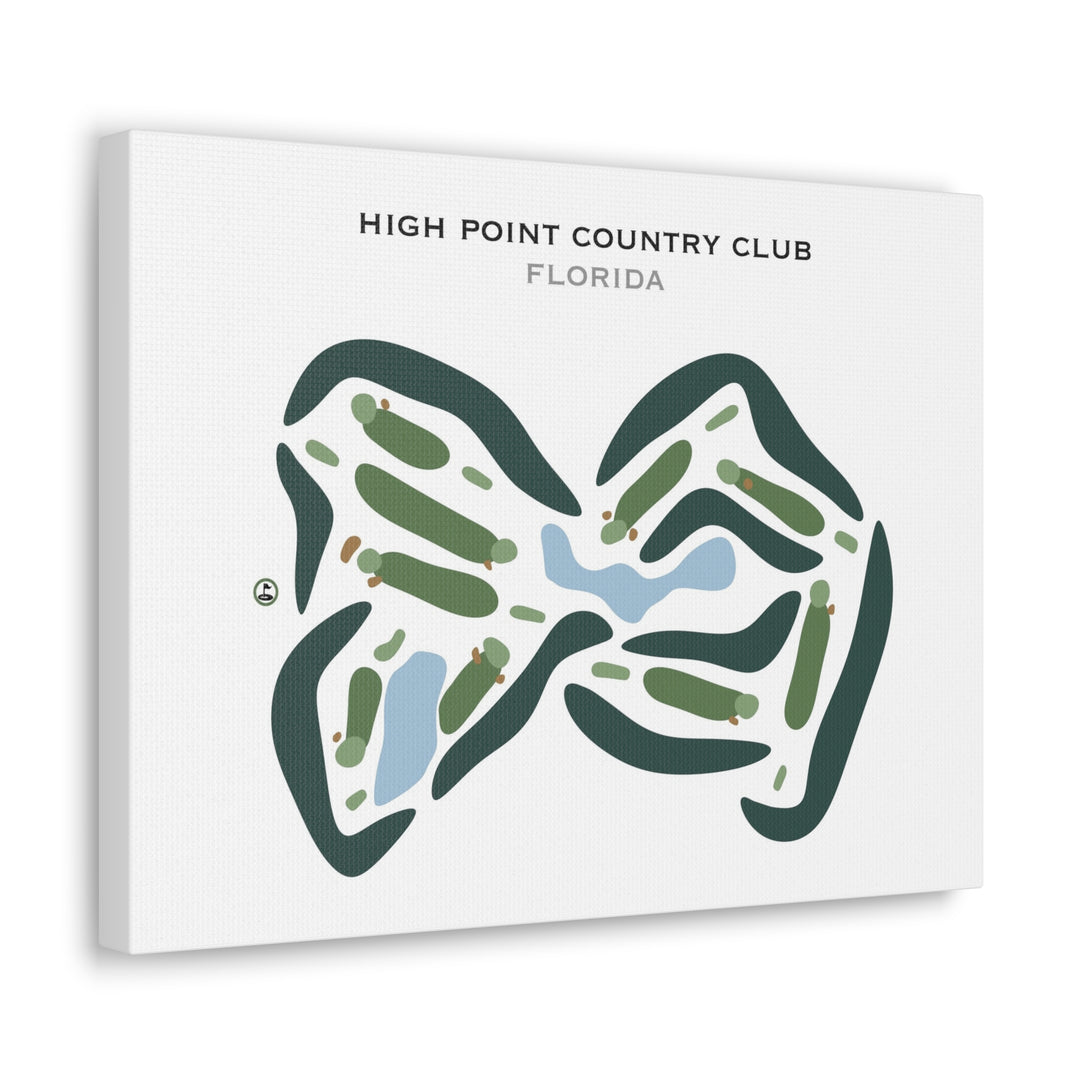 High Point Country Club, Florida - Printed Golf Courses