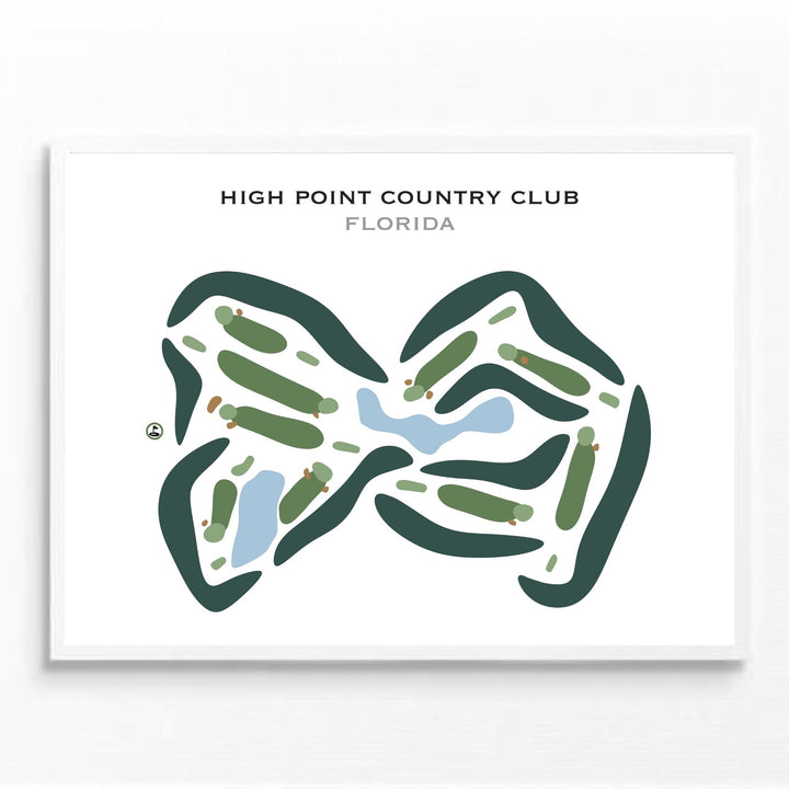 High Point Country Club, Florida - Printed Golf Courses