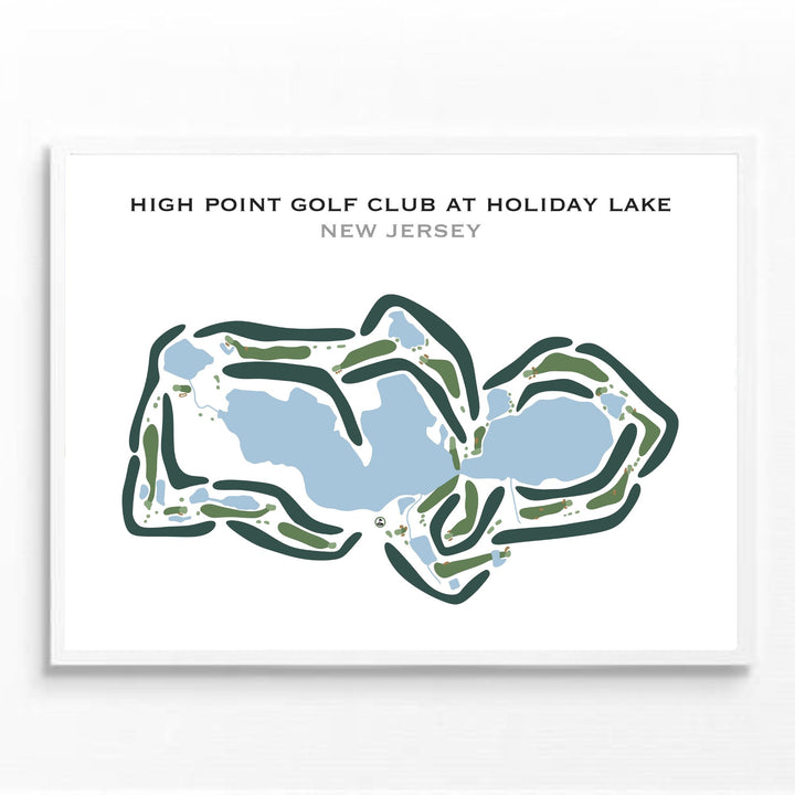 High Point Golf Club at Holiday Lake, New Jersey - Printed Golf Courses