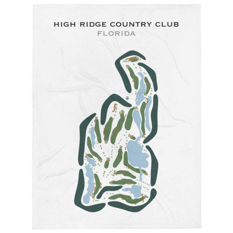 High Ridge Country Club, Florida - Printed Golf Course