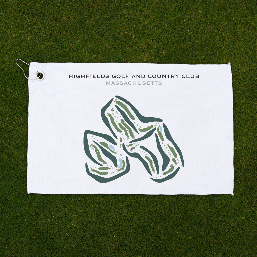 Highfields Golf & Country Club, Massachusetts - Printed Golf Courses