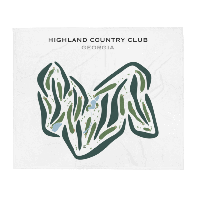 Highland Country Club, Georgia - Printed Golf Courses