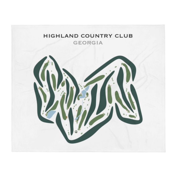 Highland Country Club, Georgia - Printed Golf Courses