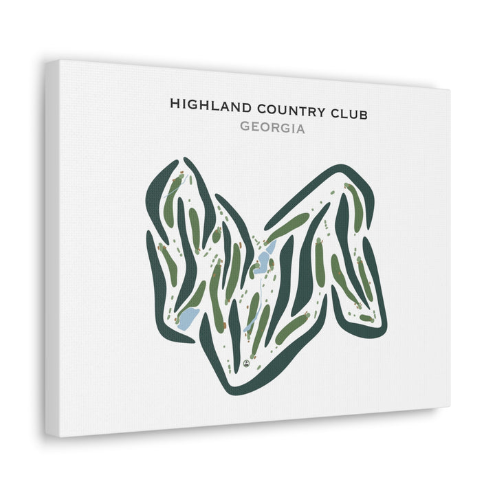 Highland Country Club, Georgia - Printed Golf Courses