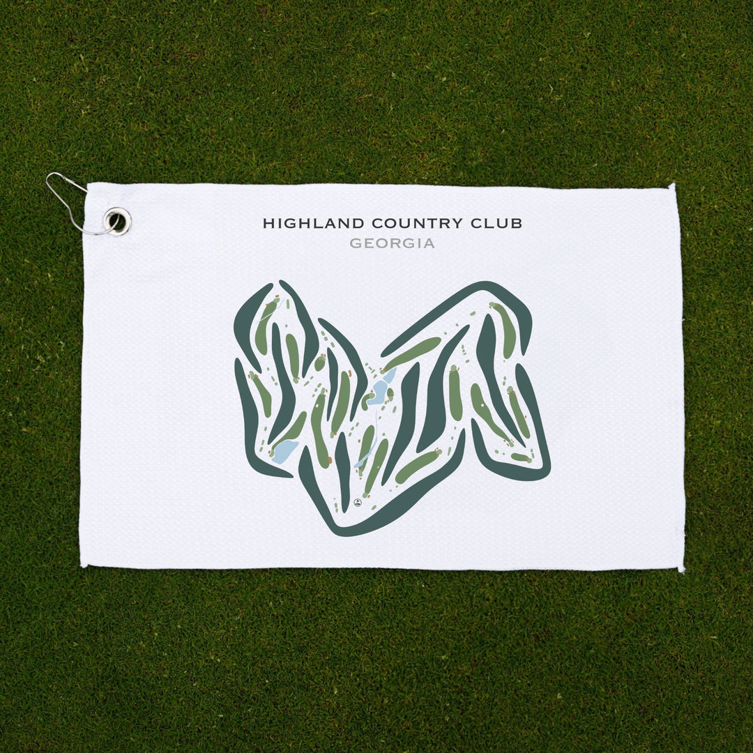 Highland Country Club, Georgia - Printed Golf Courses