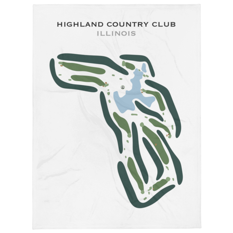 Highland Country Club, Illinois - Printed Golf Courses